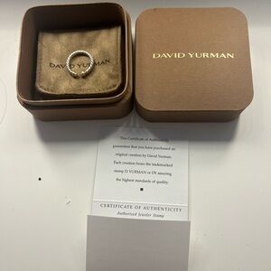 David Yurman 3.4mm ring. Silver and Gold. Comes with original packaging